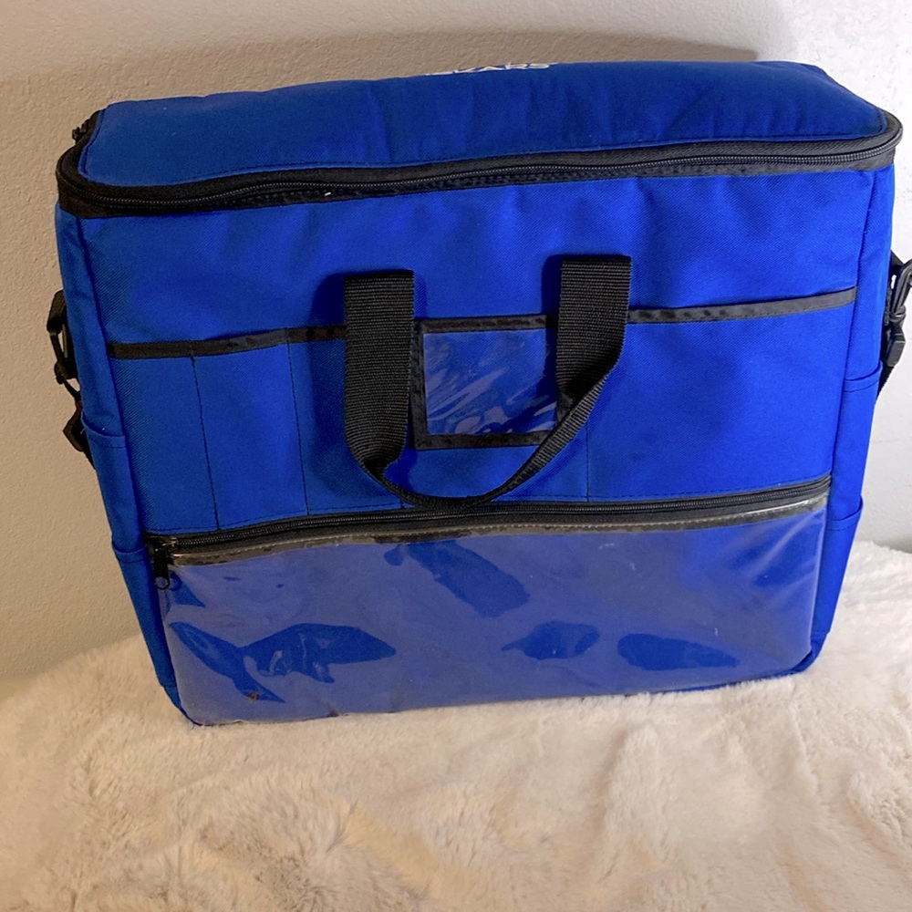 Fiskars Blue Canvas Craft Scrapbooking  Sewing Tote
